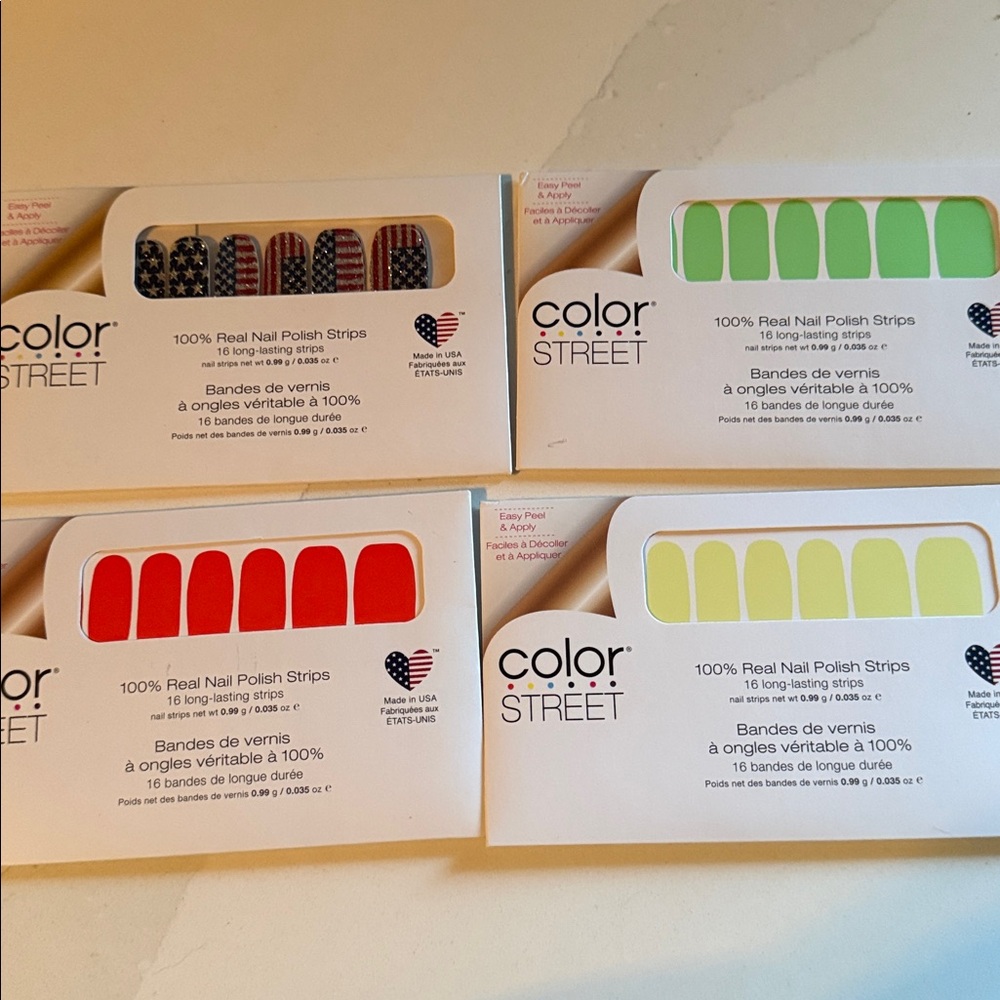 Color Street Patriotic and Bright Nail Strips
